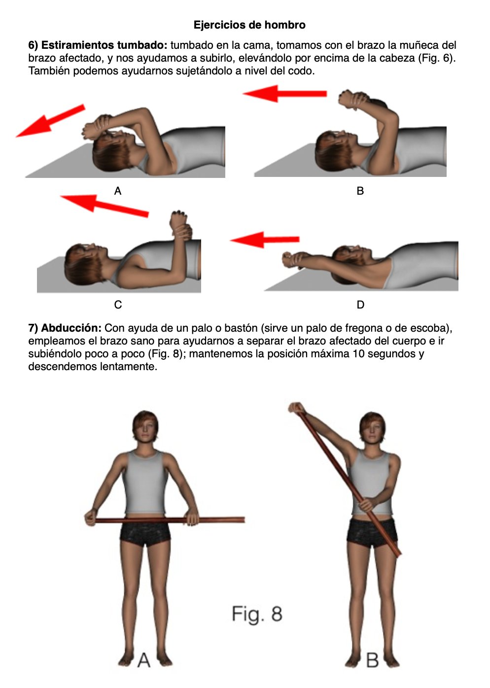 Ejercicios de hombro