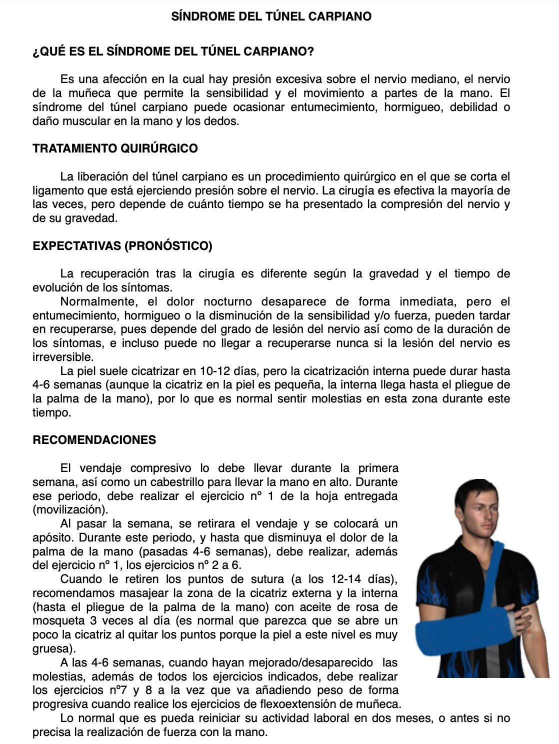 Síndrome del túnel carpiano